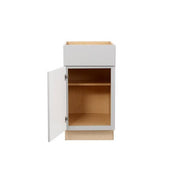 Shaker 24 in. W x 24 in. D x 34.5 in. H Assembled Base Kitchen Cabinet in Dove Gray with Ball-Bearing Drawer Glides
