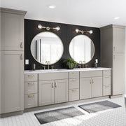Shaker 24 in. W x 24 in. D x 34.5 in. H Assembled Base Kitchen Cabinet in Dove Gray with Ball-Bearing Drawer Glides