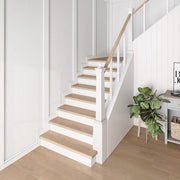 2 Pack-Dusk Cherry 47 in. L x 12.15 in. W x 2.28 in. T Vinyl Overlay Stair Tread and Reversible Riser Kit