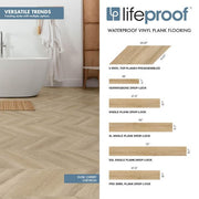 Chevron Dusk Cherry 22 MIL x 12 in. W x 28 in. L Click Lock Waterproof Luxury Vinyl Plank Flooring (18.9 sq. ft./Case)
