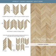 Chevron Dusk Cherry 22 MIL x 12 in. W x 28 in. L Click Lock Waterproof Luxury Vinyl Plank Flooring (18.9 sq. ft./Case)