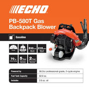 ECHO PB-580T 2-Stroke Leaf Blower