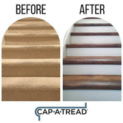 Cap A Tread Golden Oak Vinyl Stairs