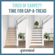 Cap A Tread Golden Oak Vinyl Stairs