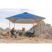 12 ft. x 12 ft. Blue Mega Shade Pop-Up Canopy with Grey Trim