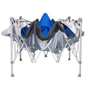 12 ft. x 12 ft. Blue Mega Shade Pop-Up Canopy with Grey Trim