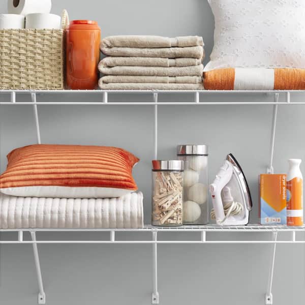 Everbilt 12 ft. x 12 in. Fixed Rod Wire Shelf - Thumbnail 3