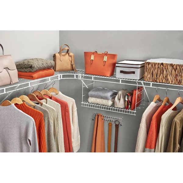 Everbilt 12 ft. x 12 in. Fixed Rod Wire Shelf - Thumbnail 4