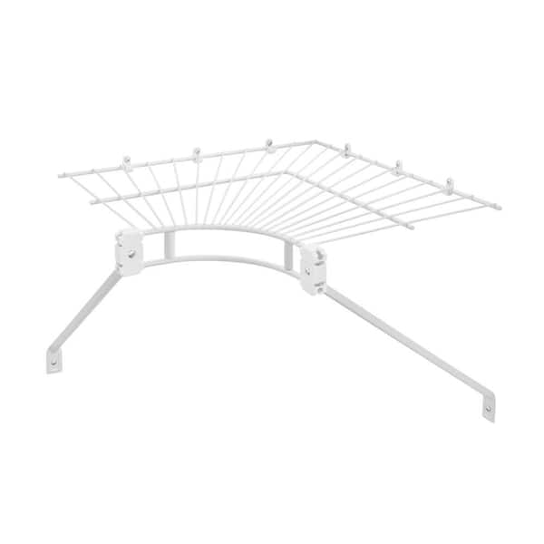 Everbilt Fixed Mount Corner Shelf and Rod - Thumbnail 5