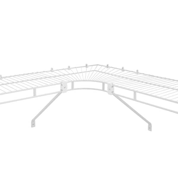 Everbilt Fixed Mount Corner Shelf and Rod - Thumbnail 3