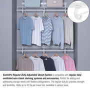 Everbilt 4ft Double Hang Closet
