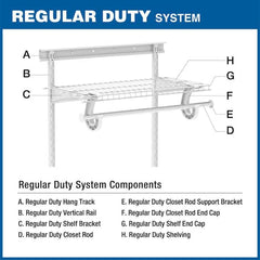 Everbilt 4ft Double Hang Closet