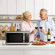 1.6 cu. ft. Countertop with Sensor Cook Microwave in Stainless Steel