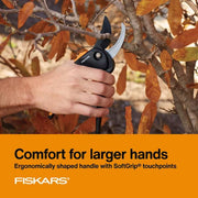 3/4 in. Cut Capacity 9.4 in. Steel Blade Bypass Pruning Shears with SoftGrip Handles