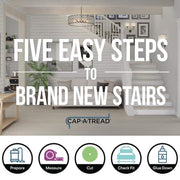 2 Pack-Fresh Oak 47 in. L x 12.15 in. W x 2.28 in. T Vinyl Overlay Stair Tread and Reversible Riser Kit