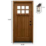 Hargreaves 13.5 in. 1-Light Gilded Iron Rustic Farmhouse Hardwired Outdoor Wall Light Lantern Sconce with Seeded Glass
