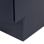 Bannister 25 in. Single Sink Deep Blue Bath Vanity with Colorpoint White Cultured Marble Top (Assembled)