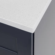 Bannister 25 in. Single Sink Deep Blue Bath Vanity with Colorpoint White Cultured Marble Top (Assembled)