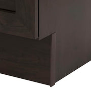 Bannister 25 in. Single Sink Dusk Bath Vanity with White Cultured Marble Top (Assembled)