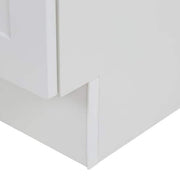Bannister 25 in. Single Sink White Bath Vanity with Colorpoint White Cultured Marble Top (Assembled)