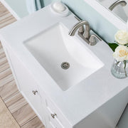 Bannister 31 in. Single Sink White Bath Vanity with Colorpoint White Cultured Marble Top (Assembled)