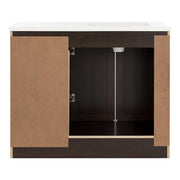Bannister 43 in. Single Sink Dusk Bath Vanity with White Cultured Marble Top (Assembled)