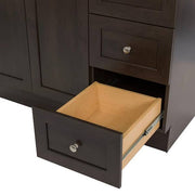 Bannister 43 in. Single Sink Dusk Bath Vanity with White Cultured Marble Top (Assembled)