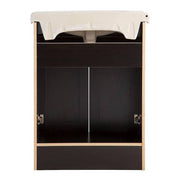 Chelsea 26 in. Single Sink Charcoal Bath Vanity with White Porcelain Top (Assembled)