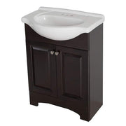 Chelsea 26 in. Single Sink Charcoal Bath Vanity with White Porcelain Top (Assembled)