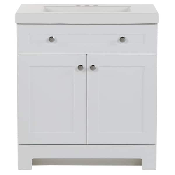 Glacier Bay White Single Sink