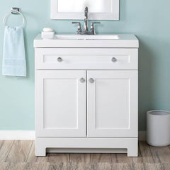 Glacier Bay White Single Sink