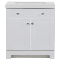 Glacier Bay White Single Sink