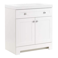 Glacier Bay White Single Sink