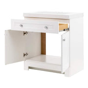Glacier Bay White Single Sink