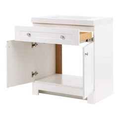 Glacier Bay White Single Sink