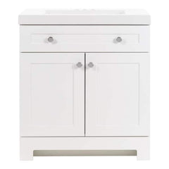 Glacier Bay White Single Sink