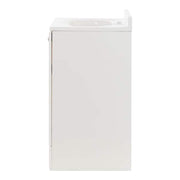 25 in. Single Sink White Bath Vanity with Cultured Marble Top (Assembled)