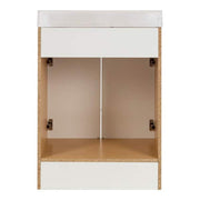 25 in. Single Sink White Bath Vanity with Cultured Marble Top (Assembled)