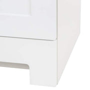 19 in. Single Sink White Bath Vanity with White Cultured Marble Top (Assembled)
