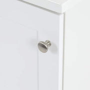 19 in. Single Sink White Bath Vanity with White Cultured Marble Top (Assembled)