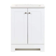 Glacier Bay White Shaker Vanity