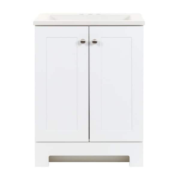 Glacier Bay White Shaker Vanity