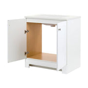 31 in. Single Sink White Bath Vanity with White Cultured Marble Top (Assembled)