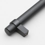Gliderite Matte Black Knurled Bar
