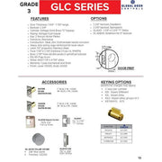 Global GLC Series Brushed Chrome Lockset