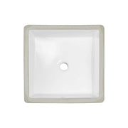 Andover 16-1/8 in. Undermount Ceramic Square Bathroom Sink in White