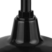 Easton 11 in. 1-Light Glossy Black Barn Outdoor Wall Light Lantern Sconce with Steel Shade
