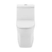 Sublime II 1-Piece 1.1/1.6 GPF Dual Flush Compact 24 in. Round Toilet in Glossy White Seat Included