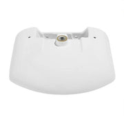 Modern White Ceramic Rectangular Chateau Pedestal Bathroom Vessel Sink with Round Single Faucet Hole