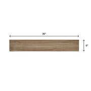 Trace Meadow 6 in. x 36 in. Golden Brown Glazed Porcelain Floor and Wall Tile (14.5 sq. ft./Case)